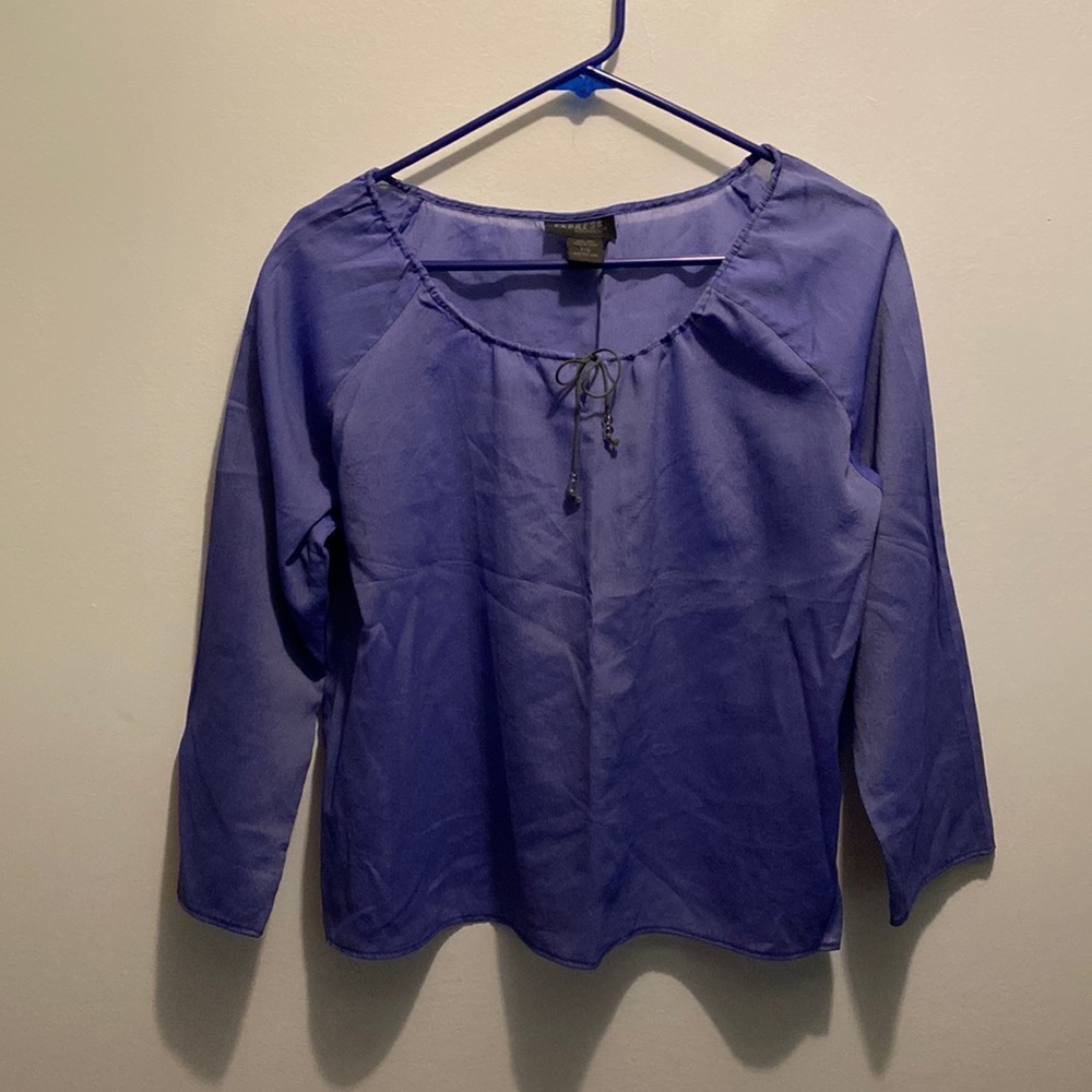 New 100% silk 3/4 length top